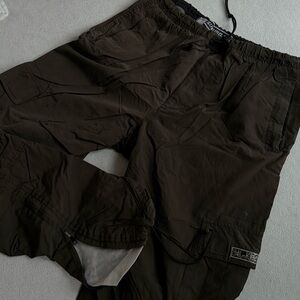vintage sporty dark olive outdoorsy pants 90s adventure
